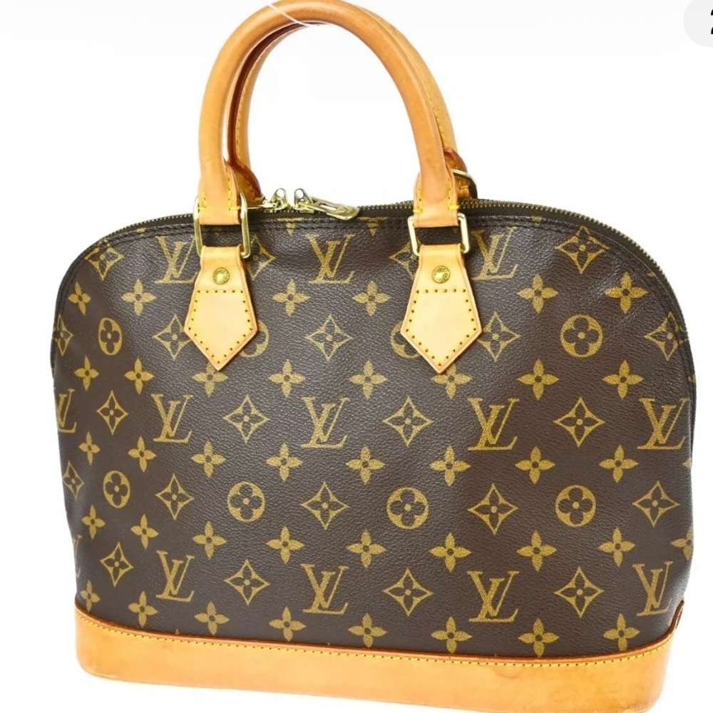 Update refirbished Louis Vuitton Alma PM Brown Monogram Handbag - Picture 5 of 13